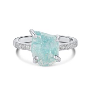 Inel din argint Silver Piece of Aquamarine