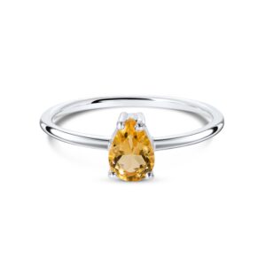 Inel din argint Silver Serene Bliss Citrine