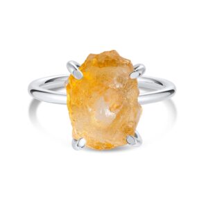 Inel din argint Silver Simple Citrine