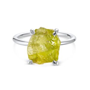 Inel din argint Silver Simple Peridot