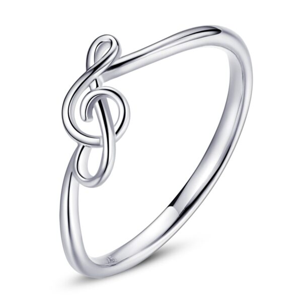 Inel din argint Silver Treble Clef