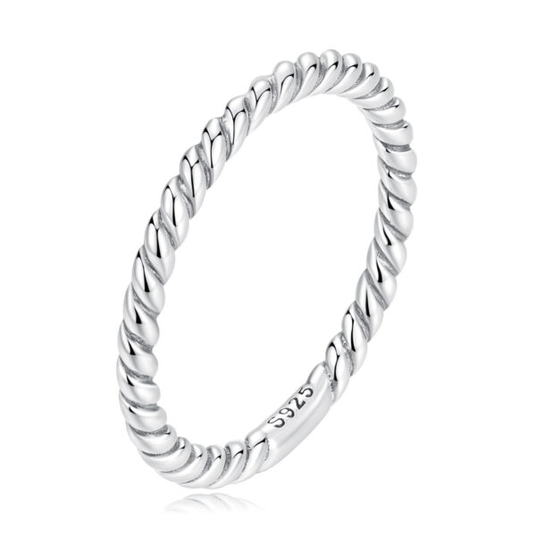 Inel din argint Simple Twisted Silver