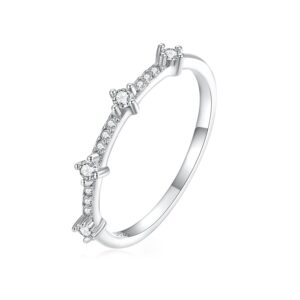 Inel din argint Small Crystal Band