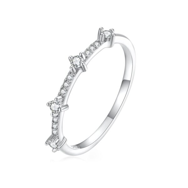 Inel din argint Small Crystal Band