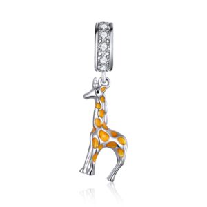 Talisman din argint Beautiful Giraffe