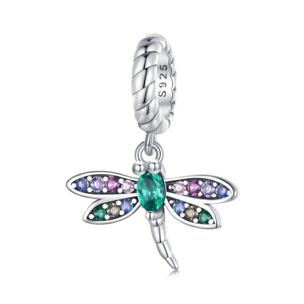 Talisman din argint Big Crystal Dragonfly