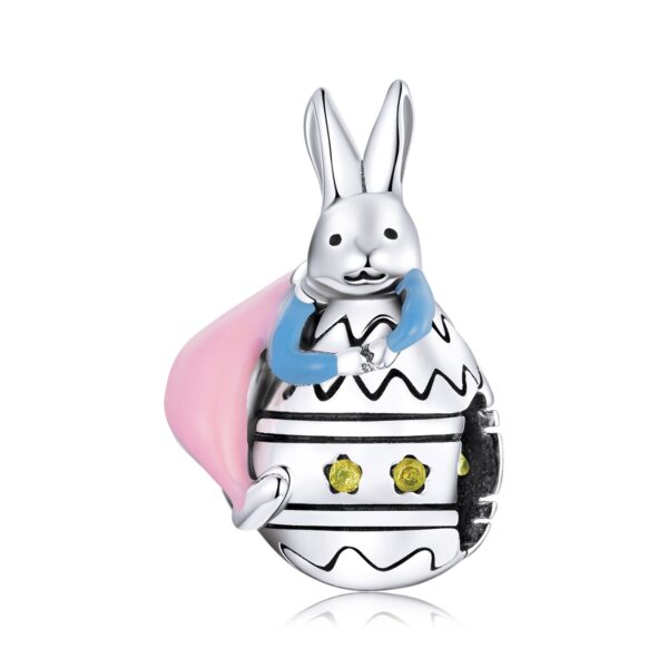 Talisman din argint Bunny on Egg