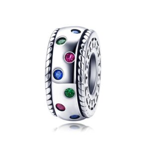 Talisman din argint Colorful Spacer Charm