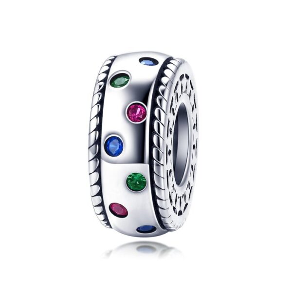 Talisman din argint Colorful Spacer Charm