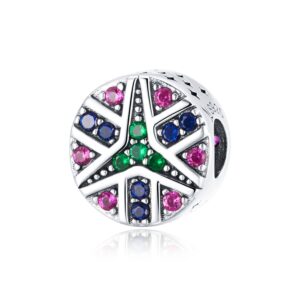 Talisman din argint Colorful Star Charm