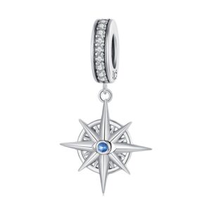 Talisman din argint Compass Rose