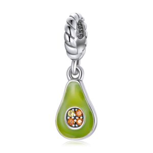 Talisman din argint Cute Sparkling Avocado