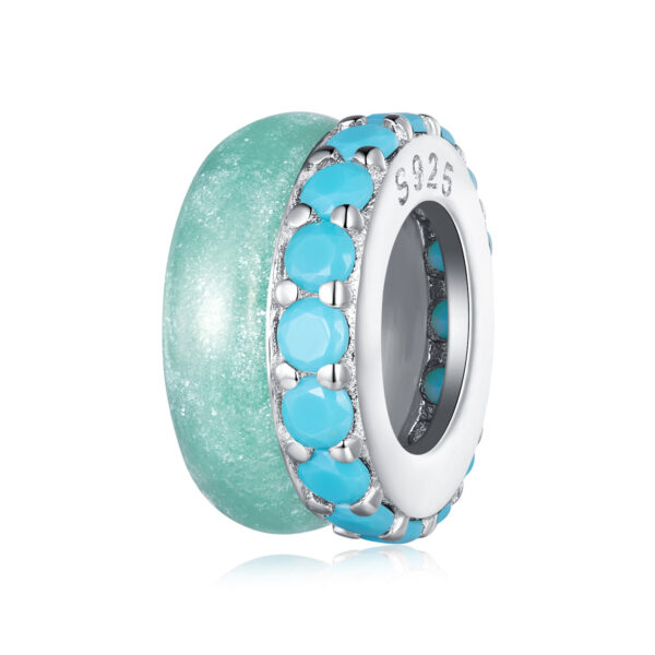 Talisman din argint Duo Turquoise