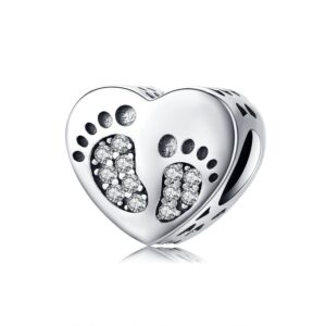 Talisman din argint Footprint Charm