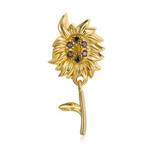 Talisman din argint Golden Sunflower