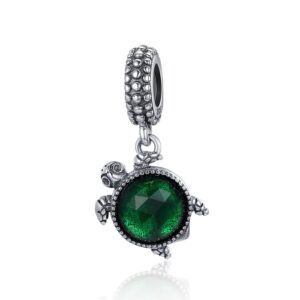 Talisman din argint Green Turtle