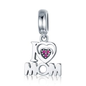 Talisman din argint I Love Mom