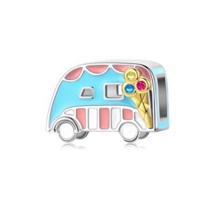 Talisman din argint Icecream Truck