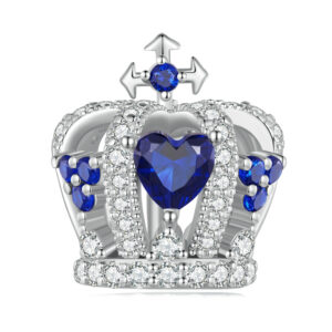 Talisman din argint King's Blue Crown