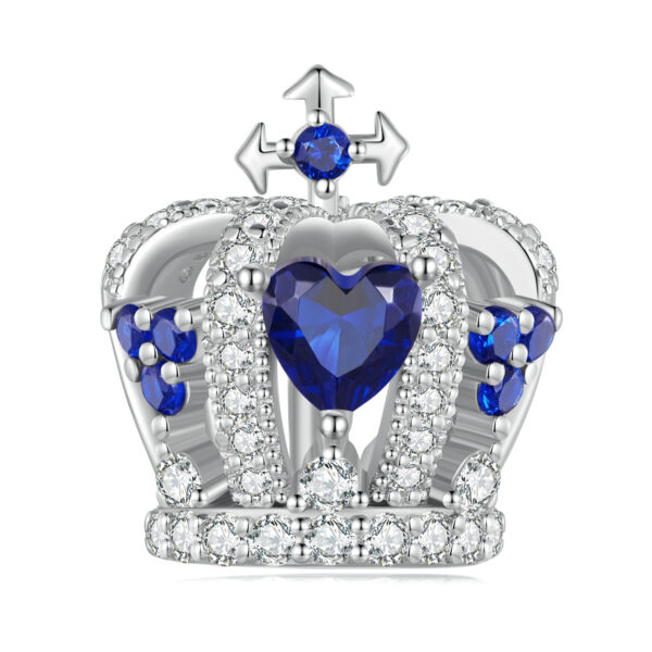 Talisman din argint King's Blue Crown