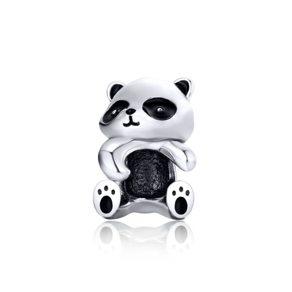 Talisman din argint Panda Hug