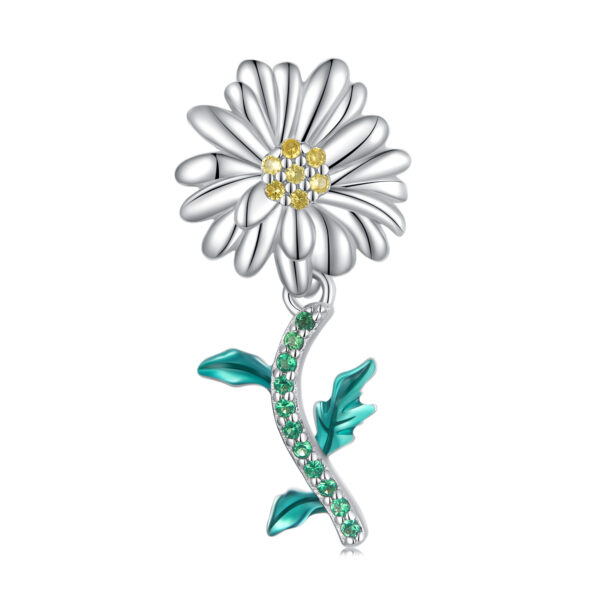 Talisman din argint Sparkling Daisy