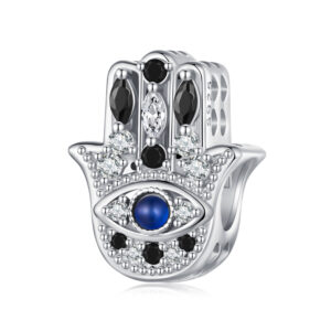 Talisman din argint Sparkling Hamsa