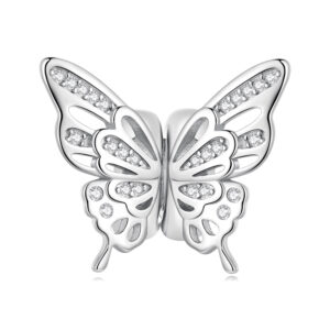 Talisman din argint Two halves Butterfly