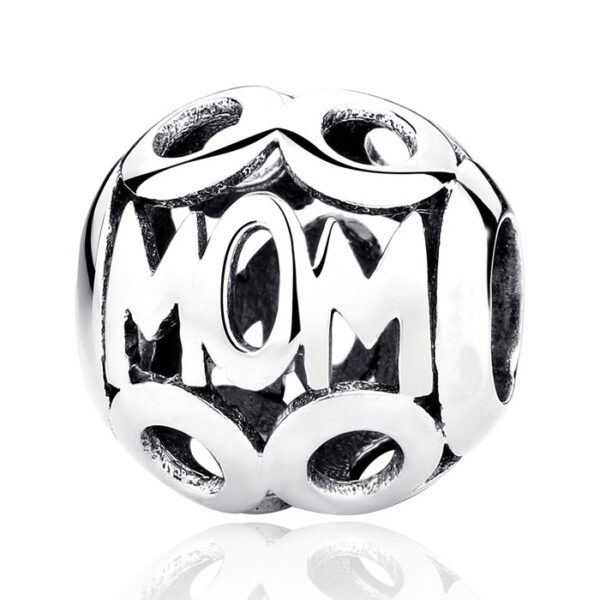 Talisman din argint patinat Silver Mom